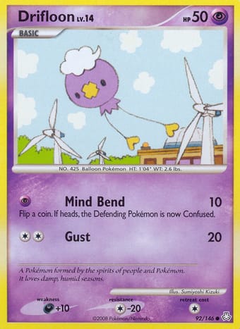 Drifloon Legends Awakened Pokemon Card