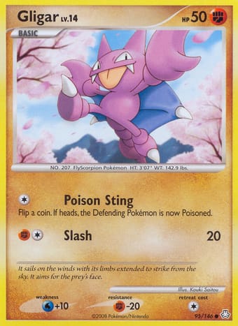 Gligar Legends Awakened Pokemon Card