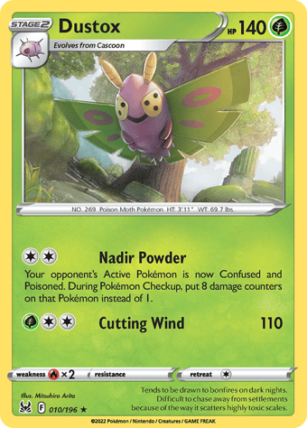 Dustox Lost Origin Pokemon Card
