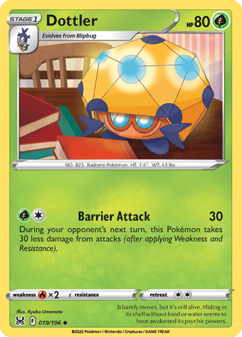Dottler Lost Origin Pokemon Card