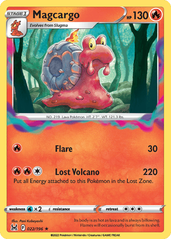 Magcargo Lost Origin Pokemon Card