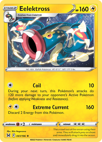 Eelektross Lost Origin Pokemon Card