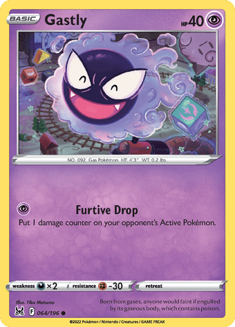 Gastly Lost Origin Pokemon Card