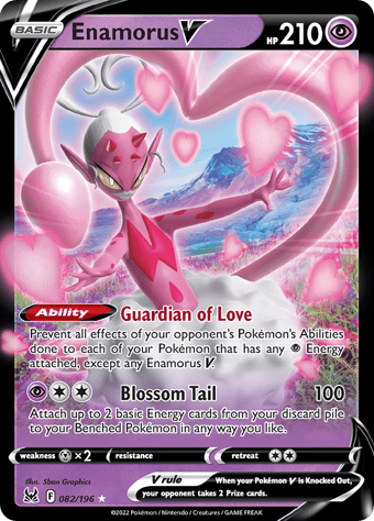 Enamorus V Lost Origin Pokemon Card