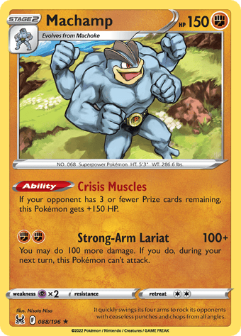 Machamp Lost Origin Pokemon Card