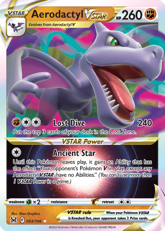 Aerodactyl VSTAR Lost Origin Pokemon Card