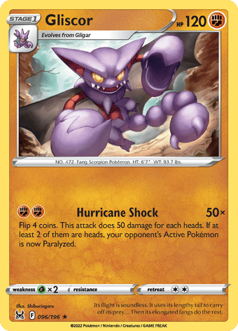 Gliscor Lost Origin Pokemon Card