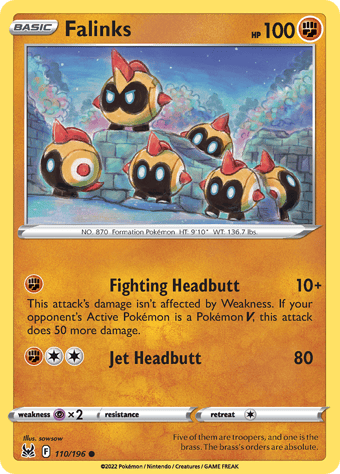 Falinks Lost Origin Pokemon Card