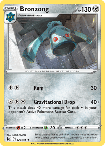 Bronzong Lost Origin Pokemon Card