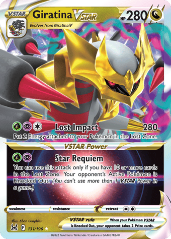 Giratina VSTAR Lost Origin Pokemon Card