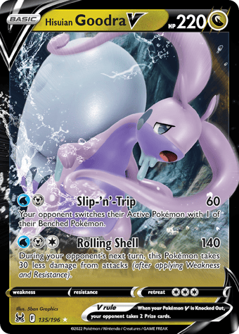 Hisuian Goodra V Lost Origin Pokemon Card