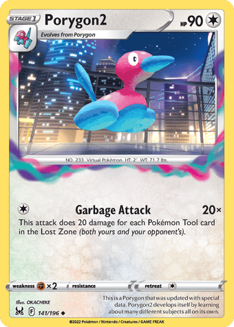 Porygon2 Lost Origin Pokemon Card