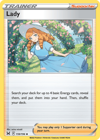 Lady Lost Origin Pokemon Card