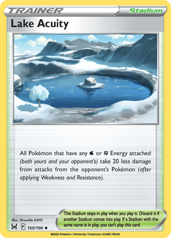 Lake Acuity Lost Origin Pokemon Card