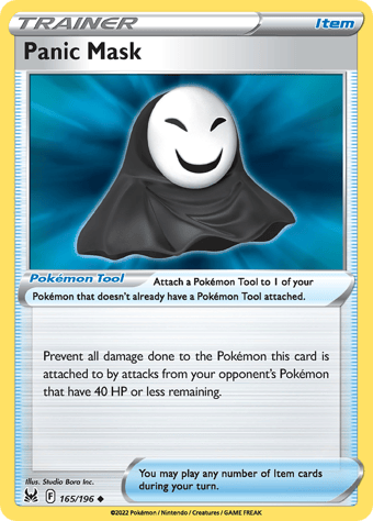 Panic Mask Lost Origin Pokemon Card