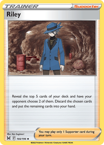 Riley Lost Origin Pokemon Card