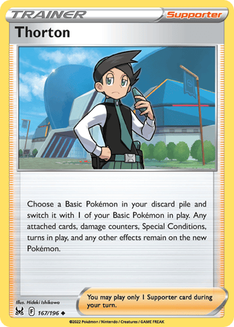 Thorton Lost Origin Pokemon Card