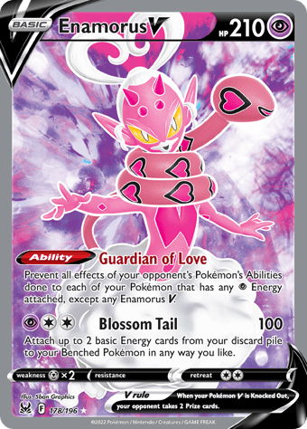 Enamorus V Lost Origin Pokemon Card