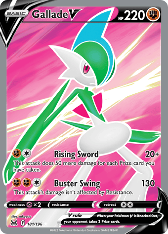 Gallade V Lost Origin Pokemon Card