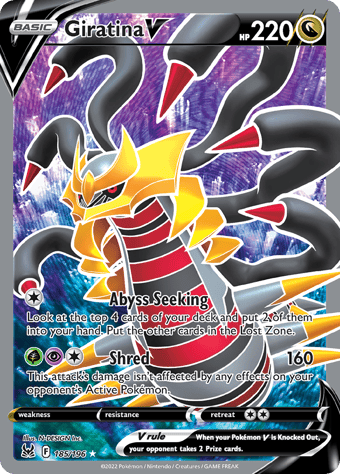 Giratina V Lost Origin Pokemon Card