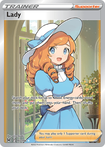 Lady Lost Origin Pokemon Card