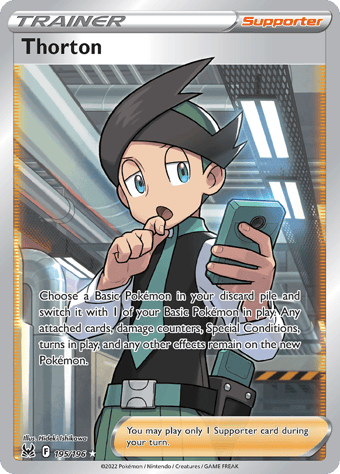 Thorton Lost Origin Pokemon Card