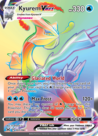 Kyurem VMAX Lost Origin Pokemon Card