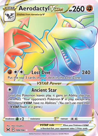 Aerodactyl VSTAR Lost Origin Pokemon Card