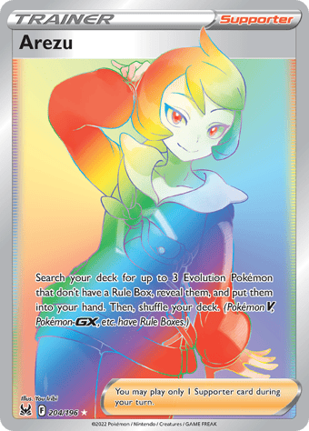 Arezu Lost Origin Pokemon Card