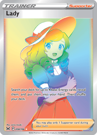 Lady Lost Origin Pokemon Card