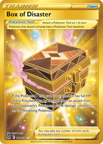 Box of Disaster Lost Origin Pokemon Card