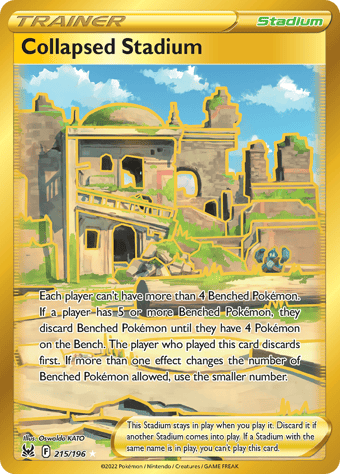 Collapsed Stadium Lost Origin Pokemon Card