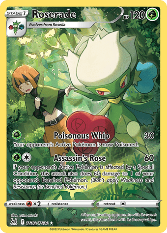 Roserade Lost Origin Pokemon Card