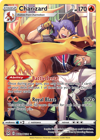 Charizard Lost Origin Pokemon Card