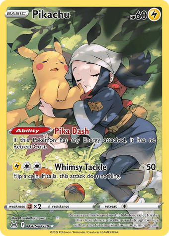 Pikachu Lost Origin Pokemon Card