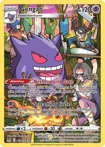 Gengar Lost Origin Pokemon Card