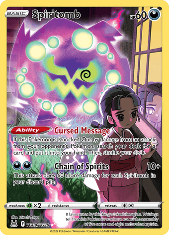 Spiritomb Lost Origin Pokemon Card