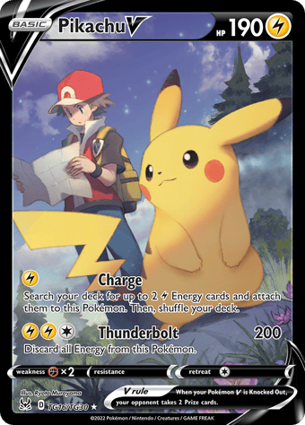 Pikachu V Lost Origin Pokemon Card
