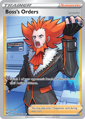 Boss's Order Lost Origin Pokemon Card