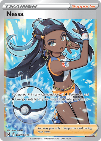 Nessa Lost Origin Pokemon Card