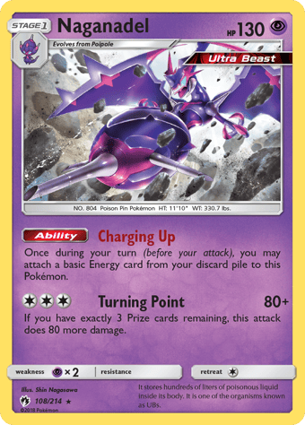 Naganadel Lost Thunder Pokemon Card