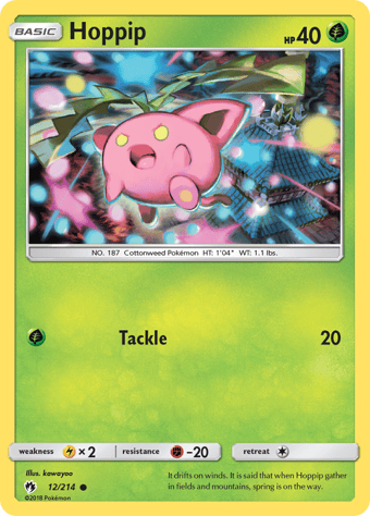 Hoppip Lost Thunder Pokemon Card