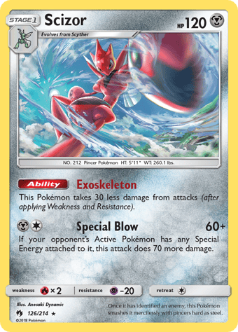 Scizor Lost Thunder Pokemon Card