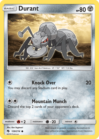 Durant Lost Thunder Pokemon Card