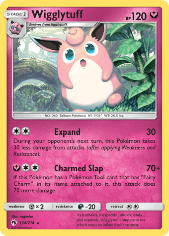 Wigglytuff Lost Thunder Pokemon Card