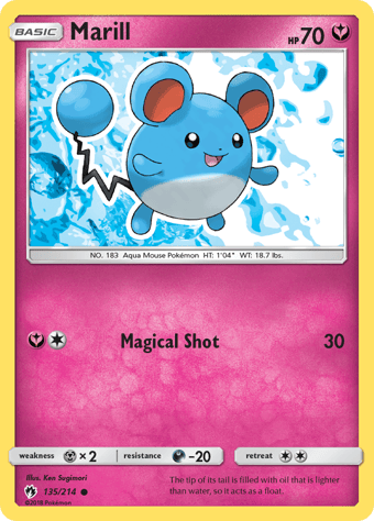 Marill Lost Thunder Pokemon Card