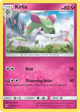 Kirlia Lost Thunder Pokemon Card