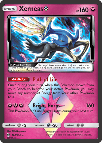 Xerneas ◇ Lost Thunder Pokemon Card