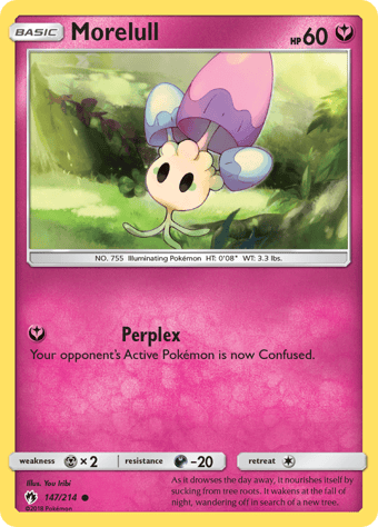 Morelull Lost Thunder Pokemon Card