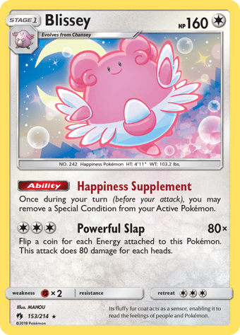 Blissey Lost Thunder Pokemon Card